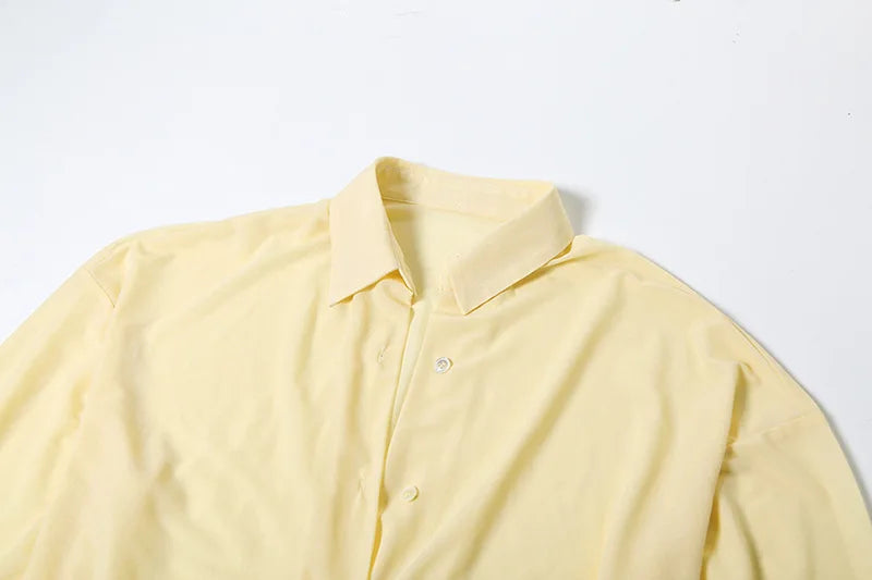 שמלת מיני שיפון בעיצוב קיפולים סגירת כפתורים -  Arabella