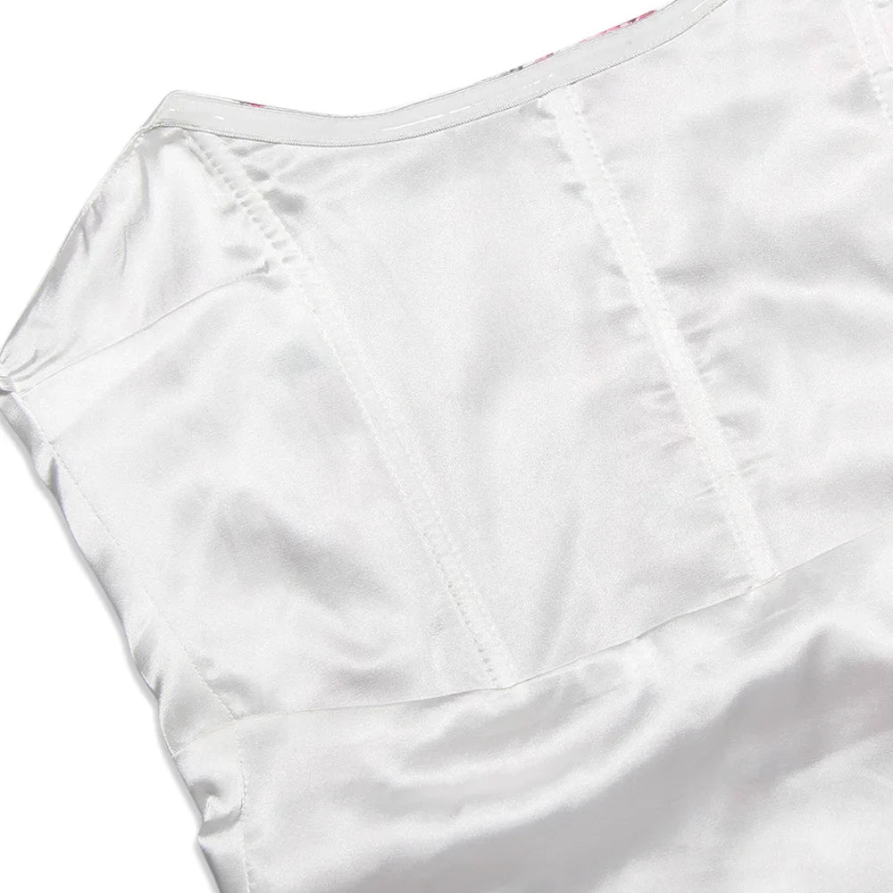 שמלת סטרפלס מיני סאטן  - לאבי