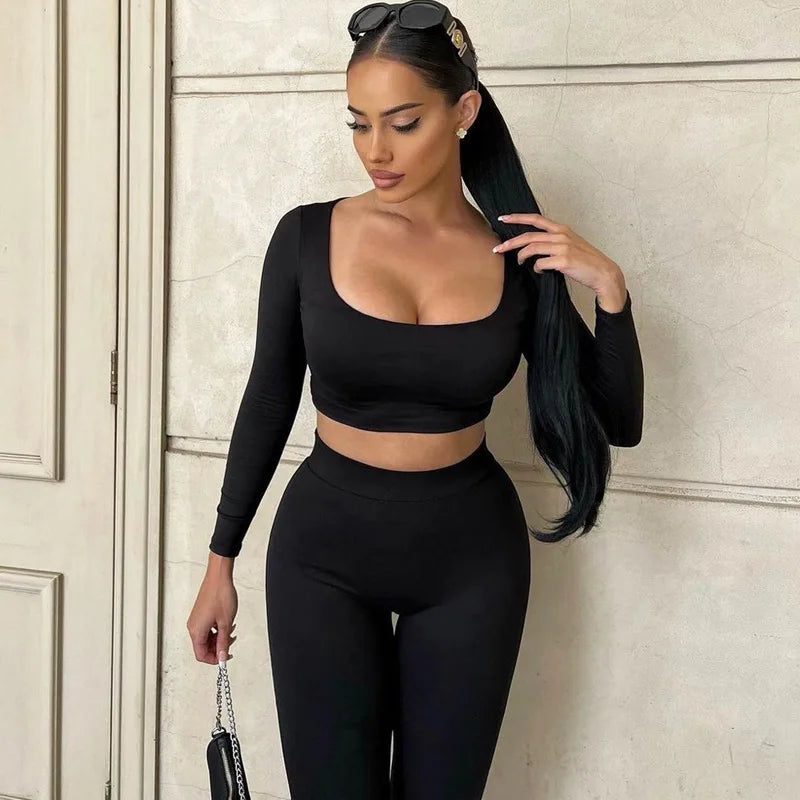 סט שני חלקים טייץ וטופ - סשה