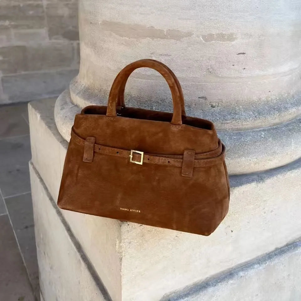 Suede / leather bag with luxury design