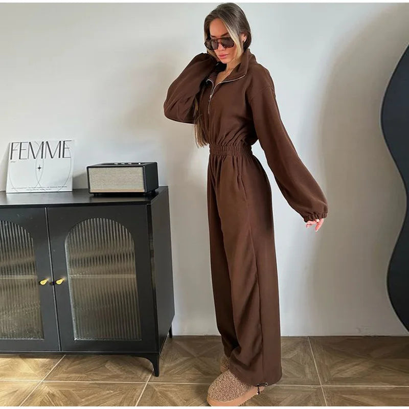 סרבל חורפי רוכסן קדמי - Frances