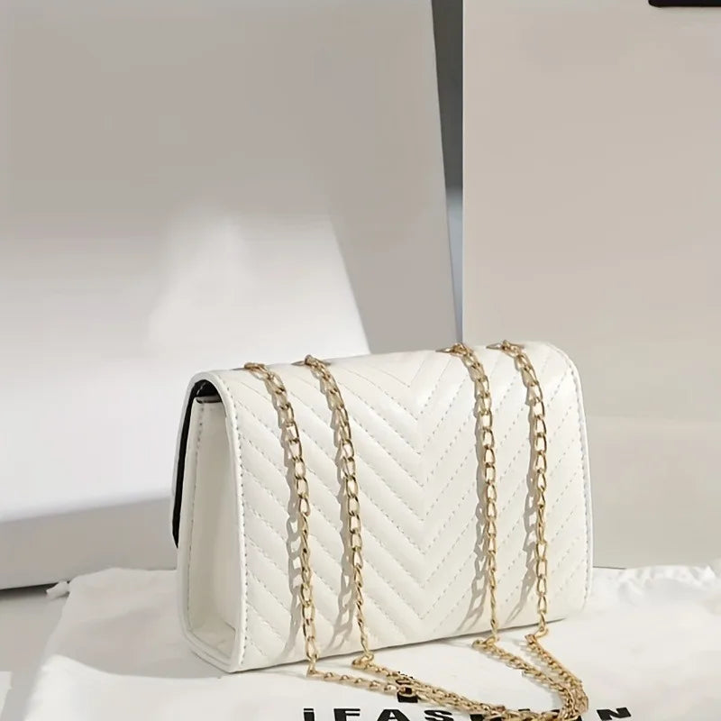 Faux leather bag with luxury design