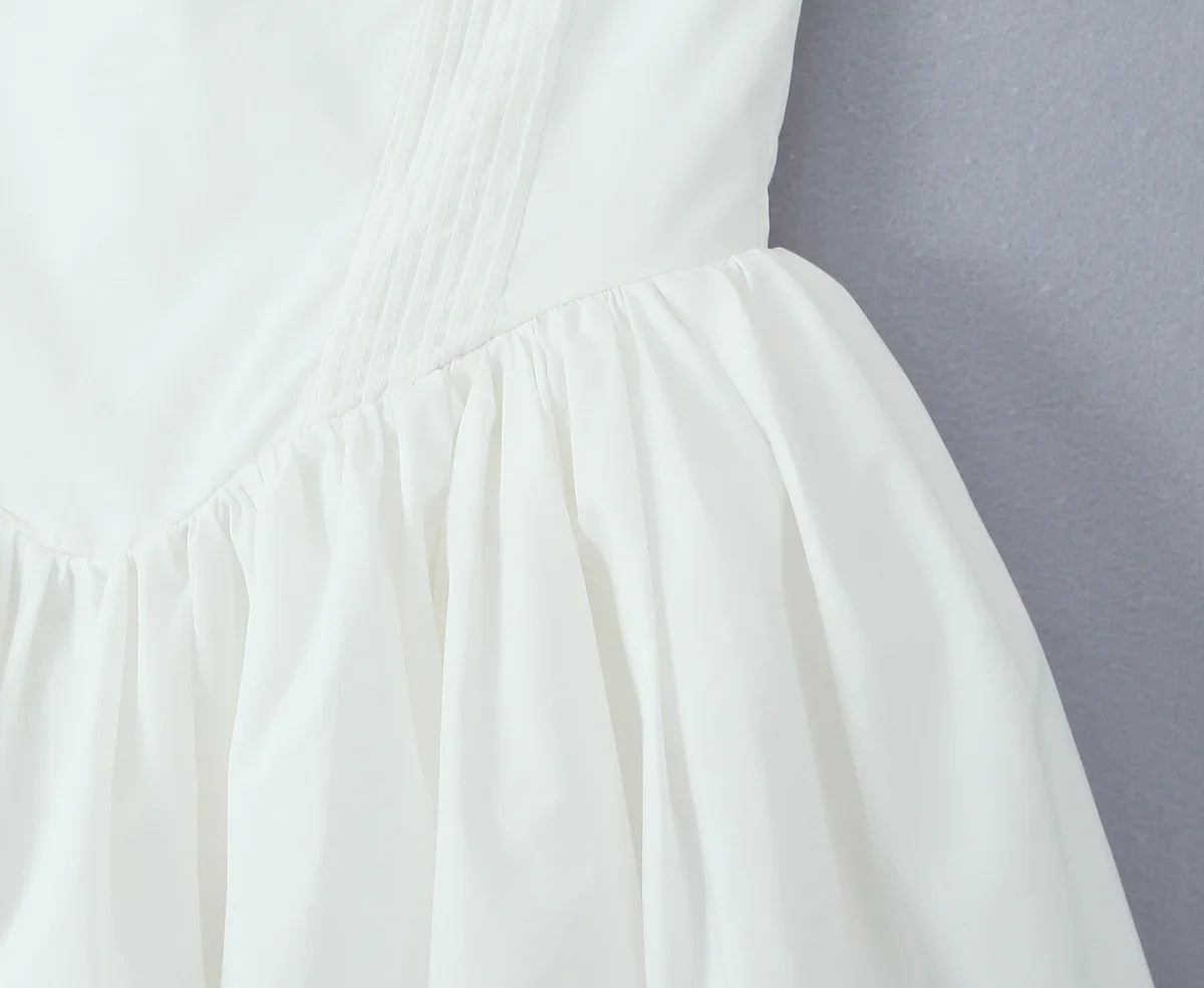 שמלת מיני סטרפלס בגזרת A - Ayra