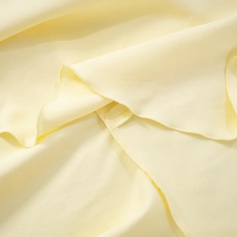 שמלת מקסי סטרפלס מלמלה בעיטור שסע קשירה בגב - ריקה