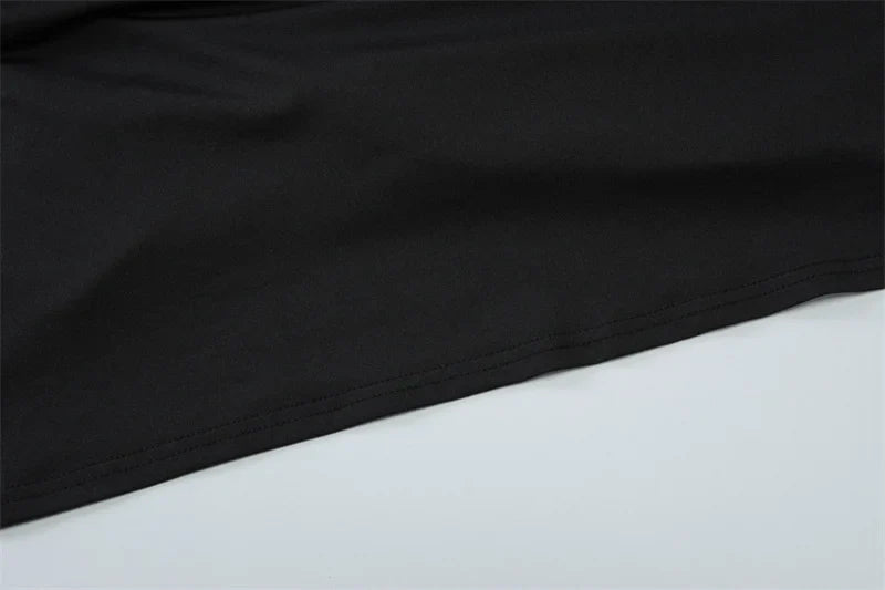 שמלת מקסי קיפולים אלגנטית כתף חשופה - מיילין