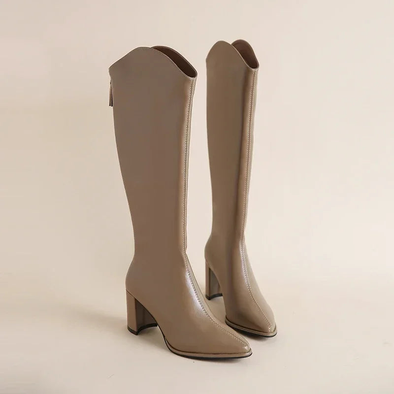 High leatherette boots - WIN