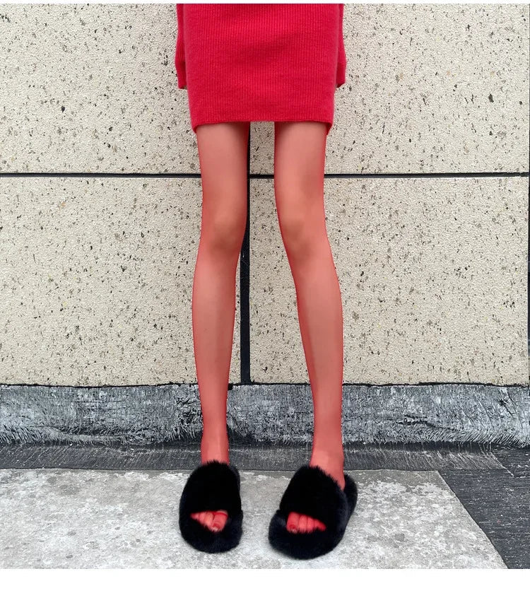 Opaque / sheer tights in a variety of colors