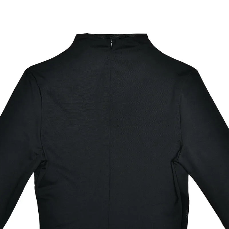 שמלת מקסי בעיצוב רשת ושסע - מירנדה