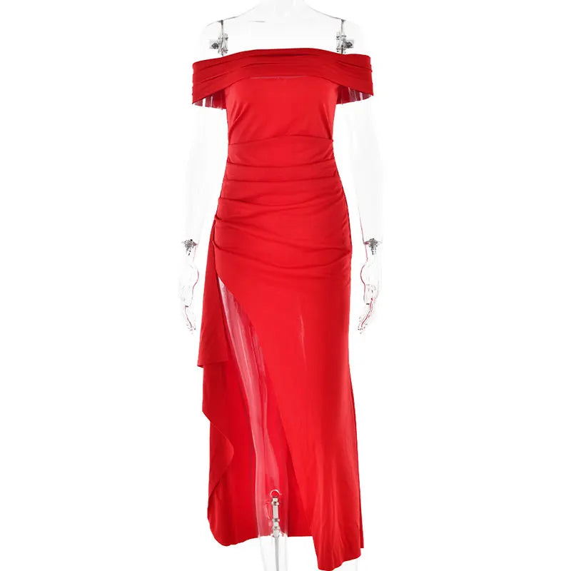 שמלת מקסי כתפיים חשופות - ג'ודי