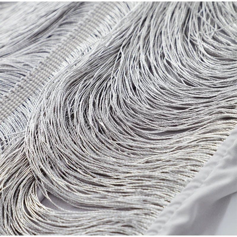 שמלת מיני חוטים מבריקים גב פתוח - Georgia