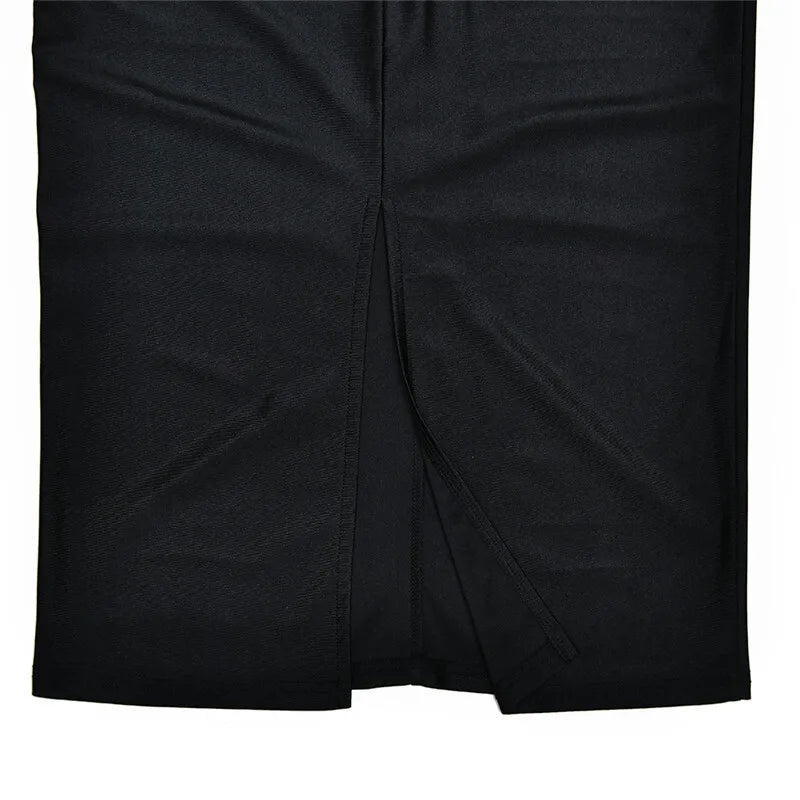 שמלת מקסי בד מחטב בעיטור כיווצים ואבזם זהב - קהאלני