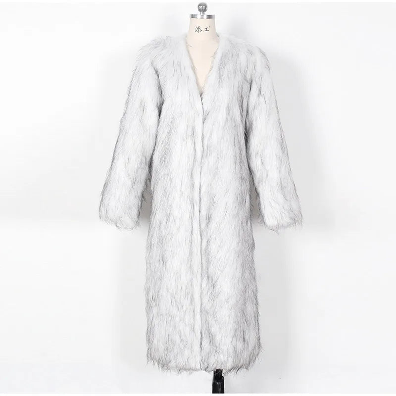 מעיל פרווה ארוך - Brinley