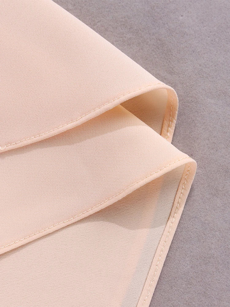 שמלת מיני סטרפלס בעיצוב מחוך סאטן - ליליה