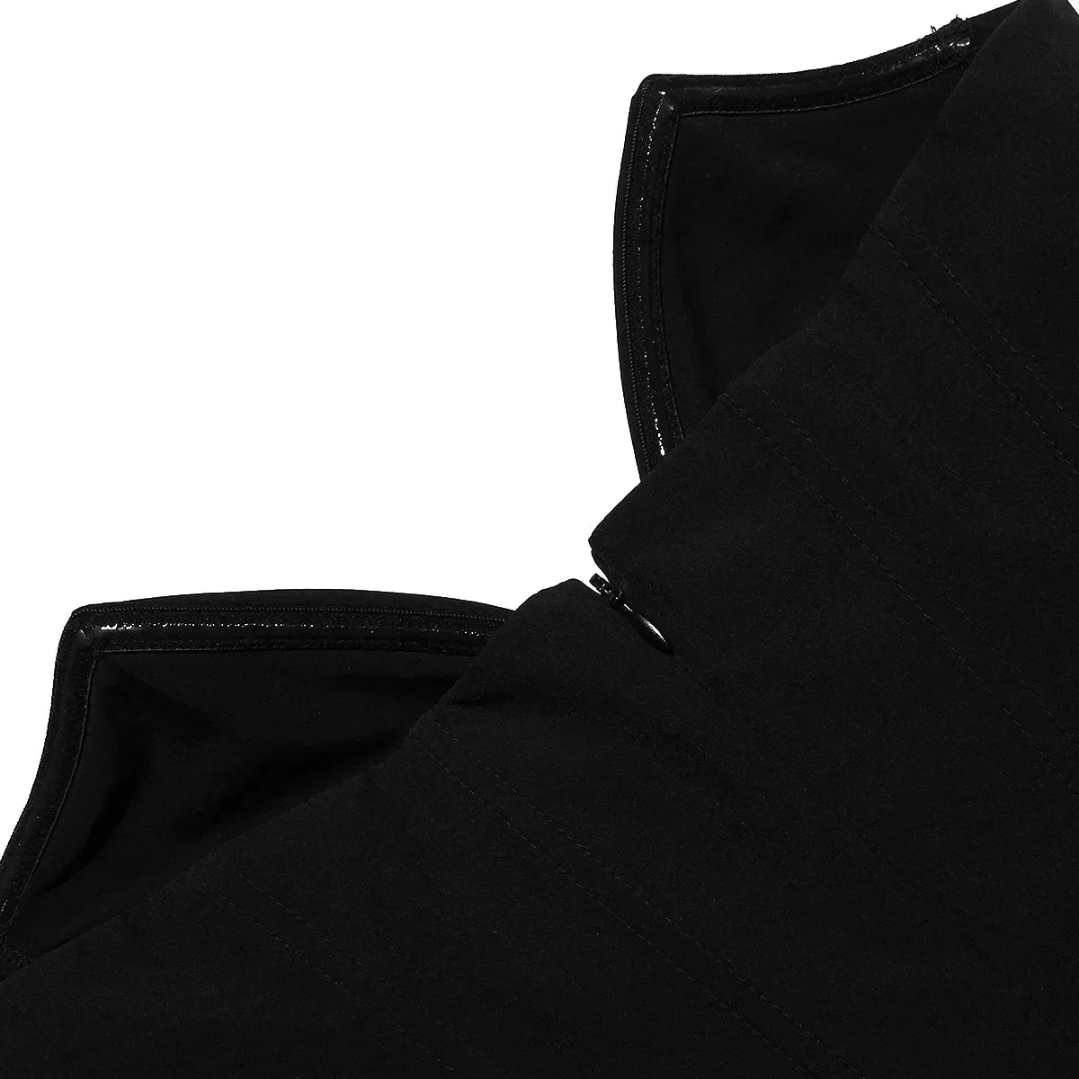 שמלת מידי סטרפלס בשילוב כיסים - פאני