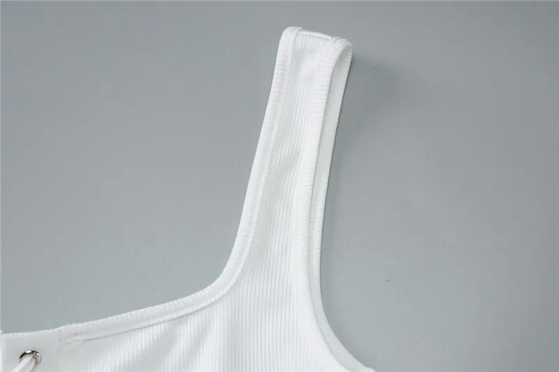 סט שני חלקים טופ קשירה וטייץ שלושת רבעי - נדיה