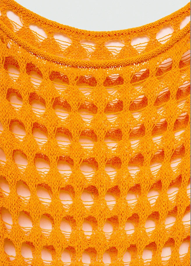 שמלת מקסי חוף רשת  - סול