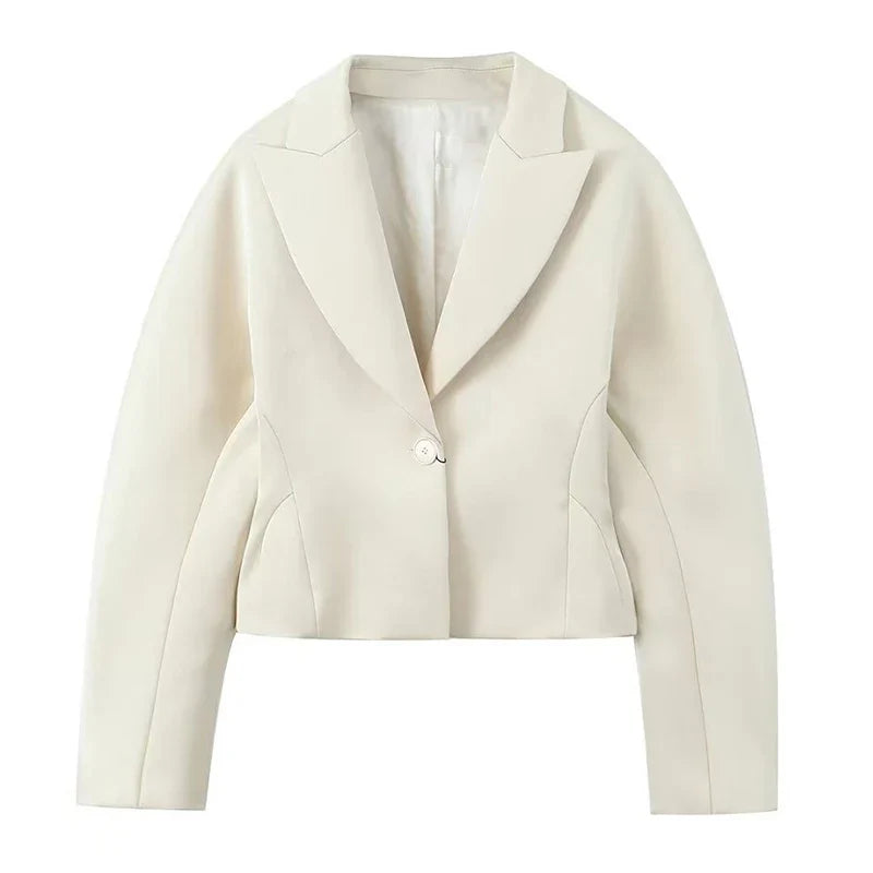 חליפת משי שני חלקים מחויטת מכנסיים ובלייזר - מורל