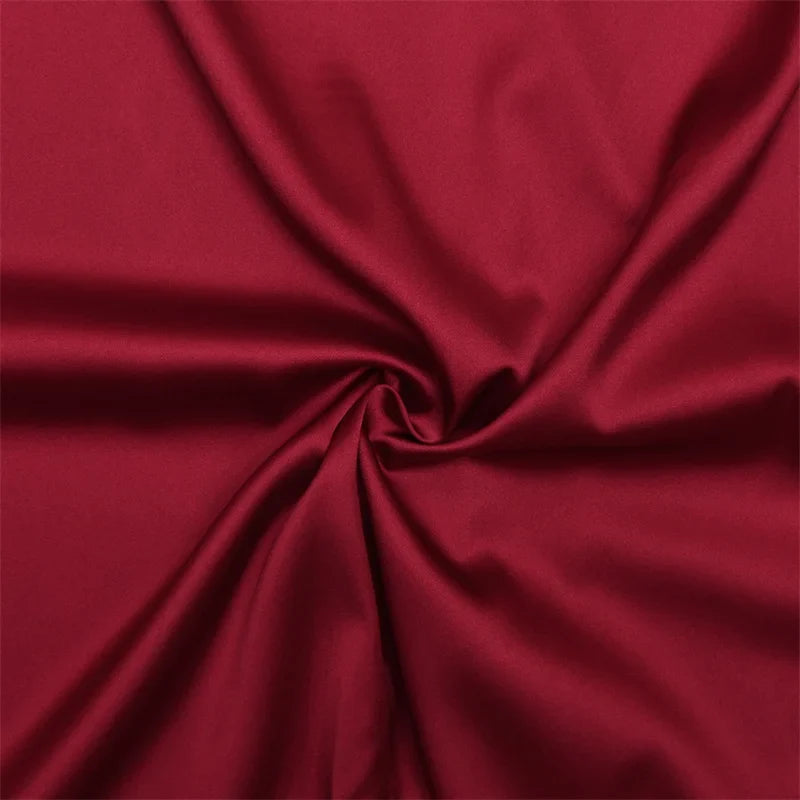 Satin mini dress with lace trim - Karin