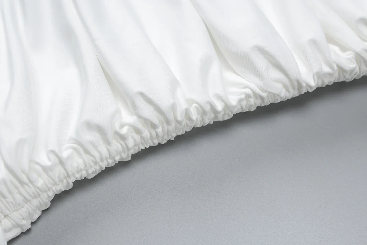 שמלת מיני צמודה כיווצים כתפייה אחת - PIXY