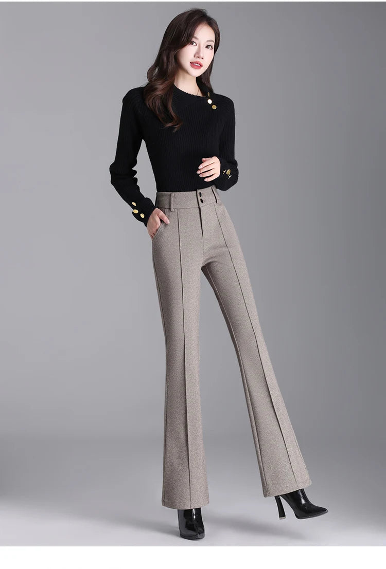 Tailored pedal-cut pants