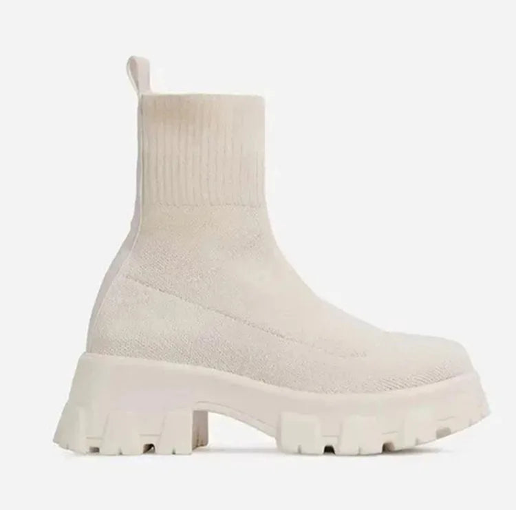 Platform sock boots - Corey
