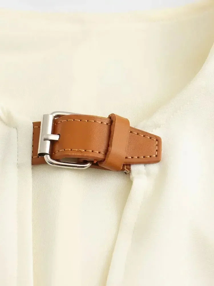 בגד גוף גופיה בעיטור חגורה - הלני