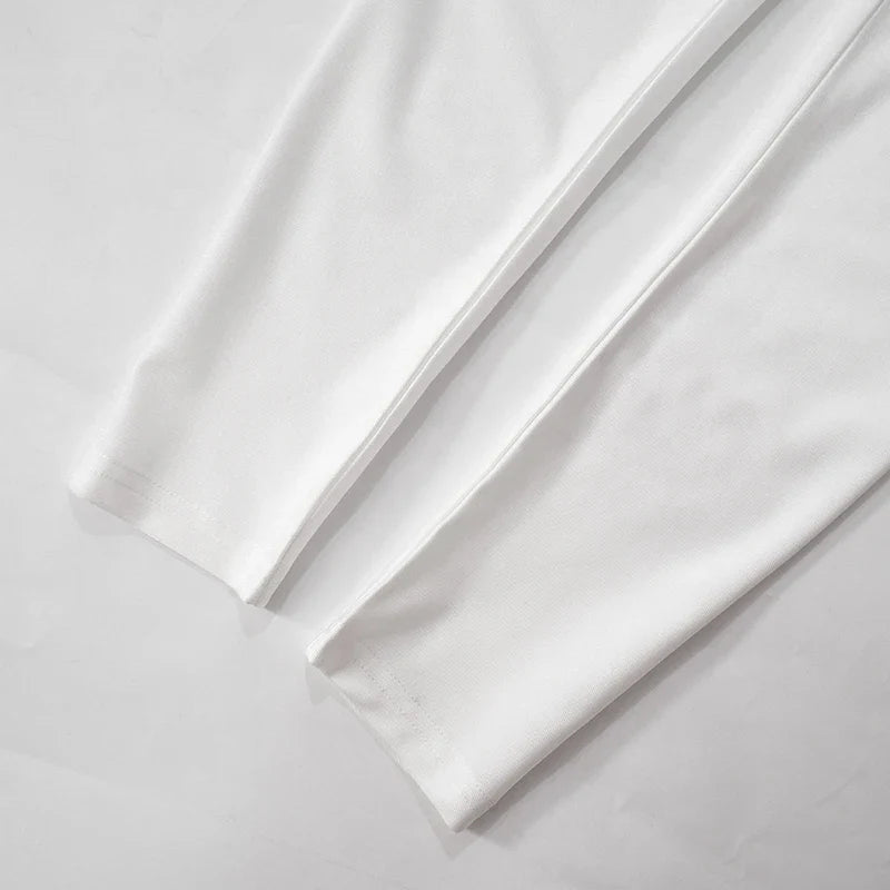 אוברול סטרפלס בד מבריק ומחטב - Lorelai