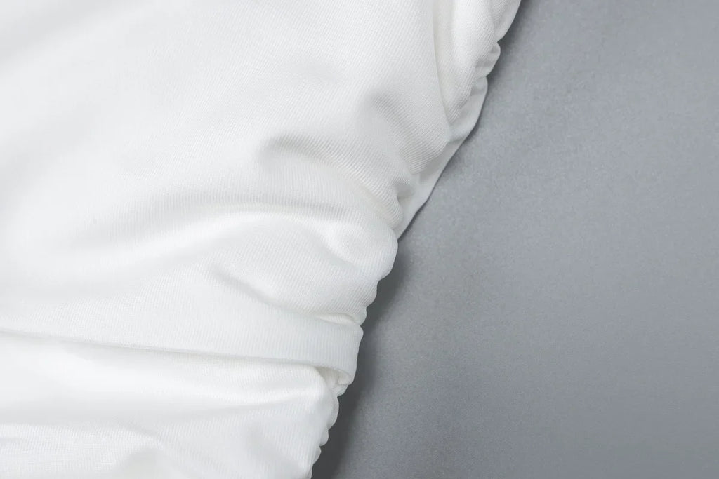 סט שני חלקים בעיצוב כיווצים חולצת טופ וחצאית מקסי - יהל