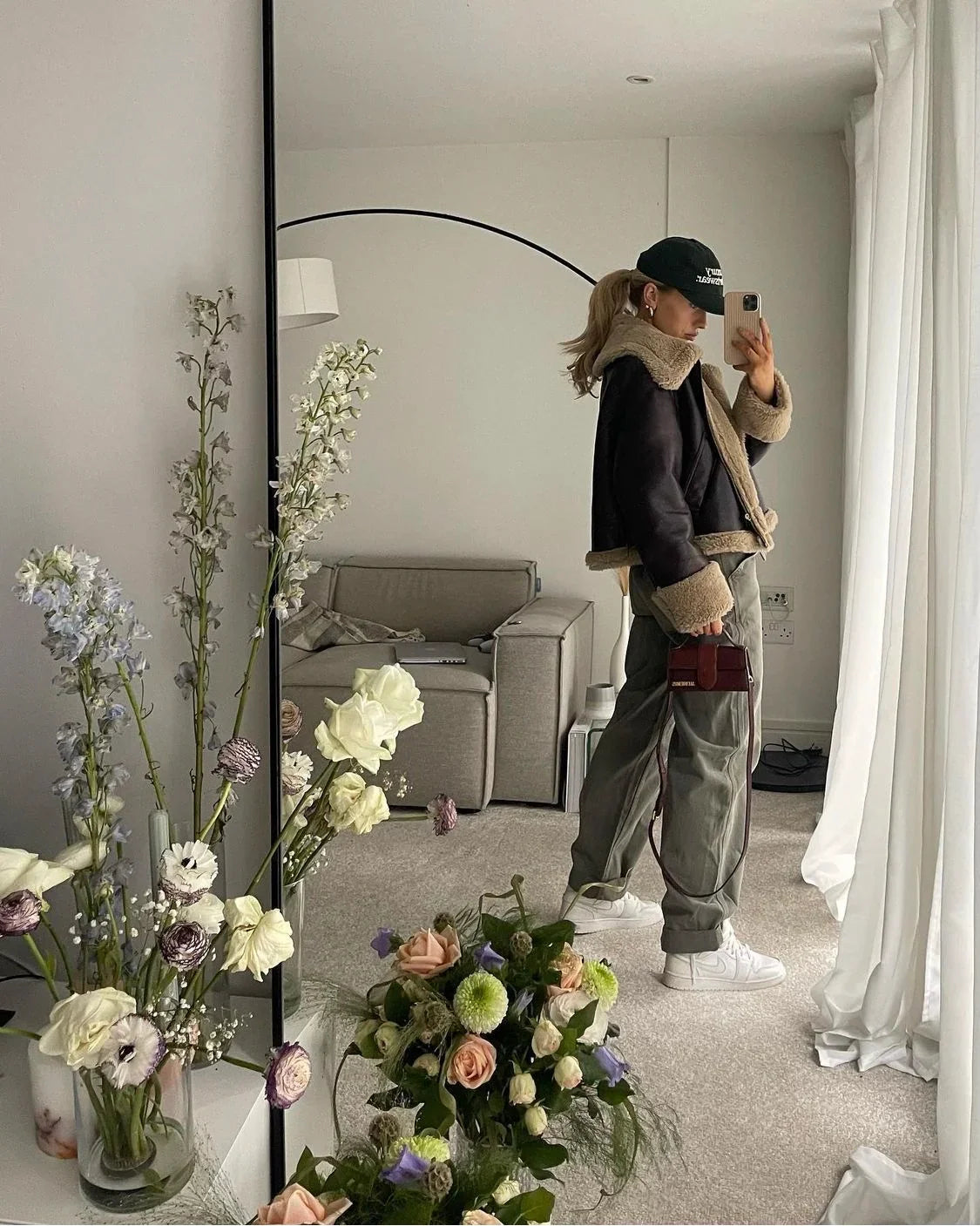 מעיל עור פרווה פנימית - קנדי