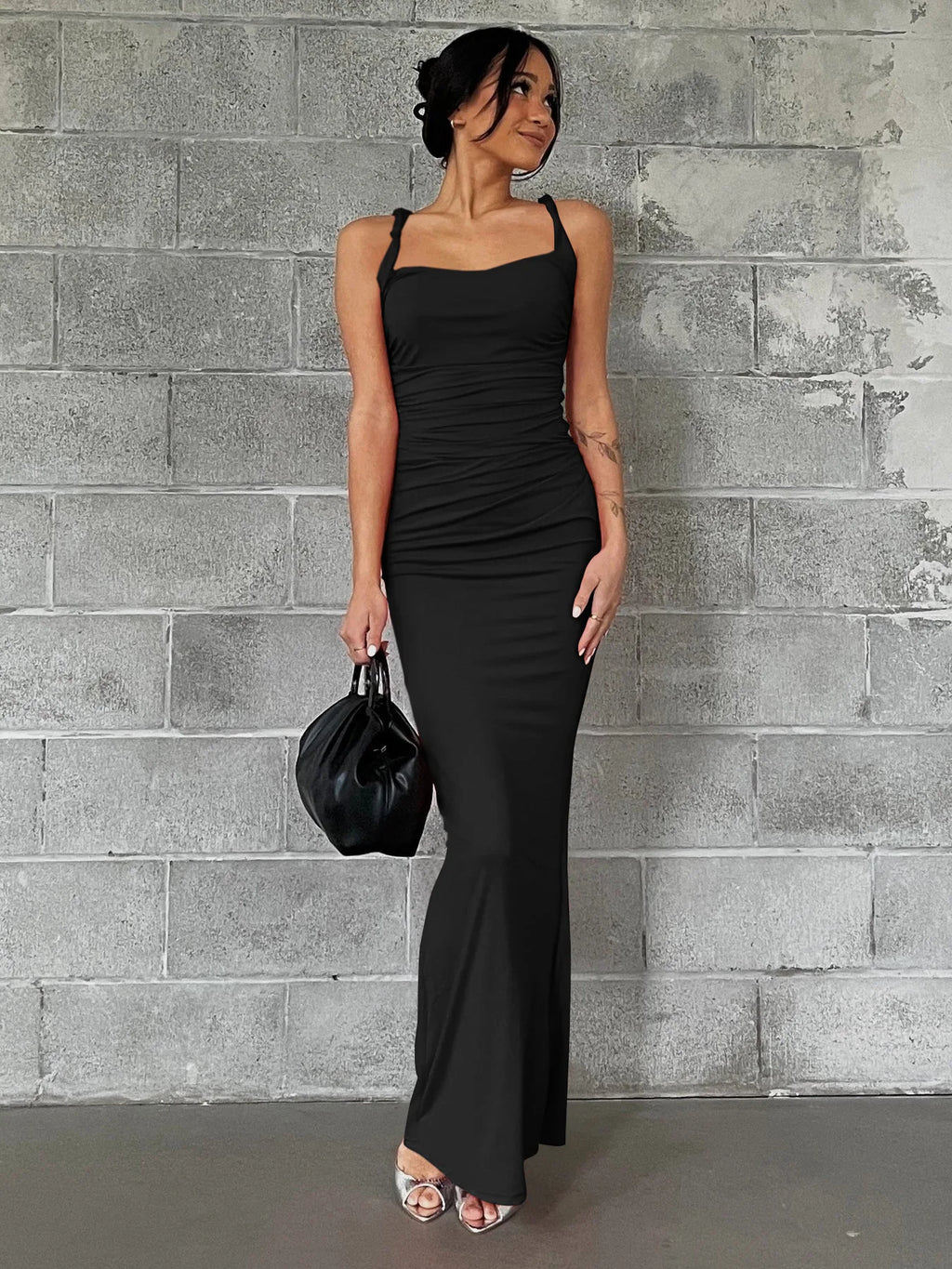 שמלת מקסי צמודה - איירס