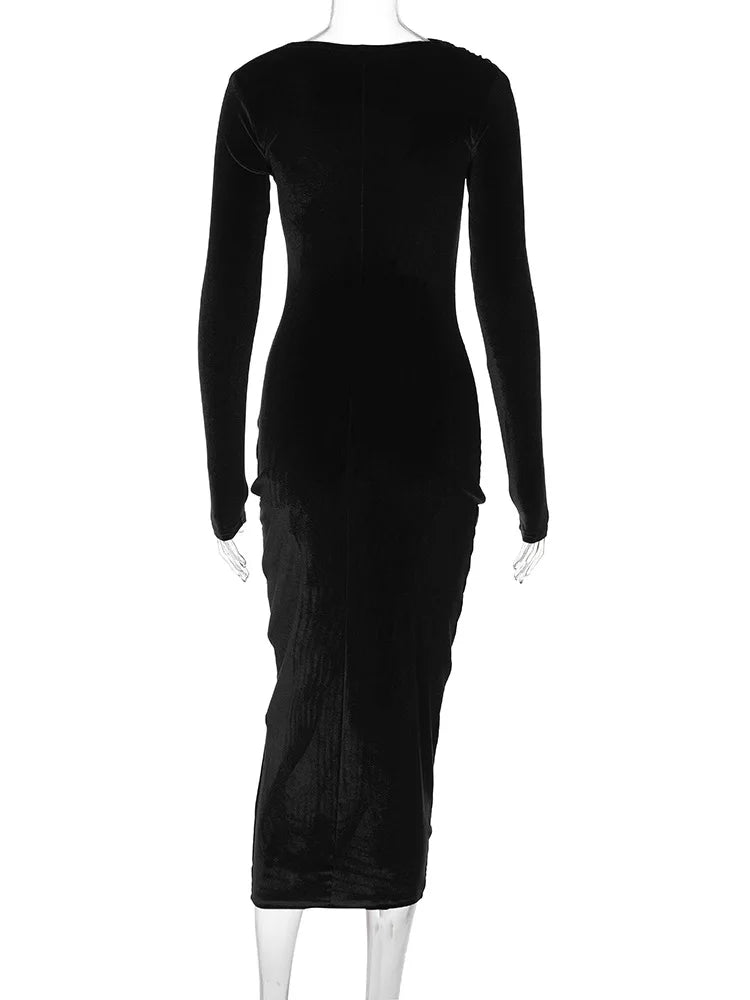 שמלת מידי קטיפה - לורנזה