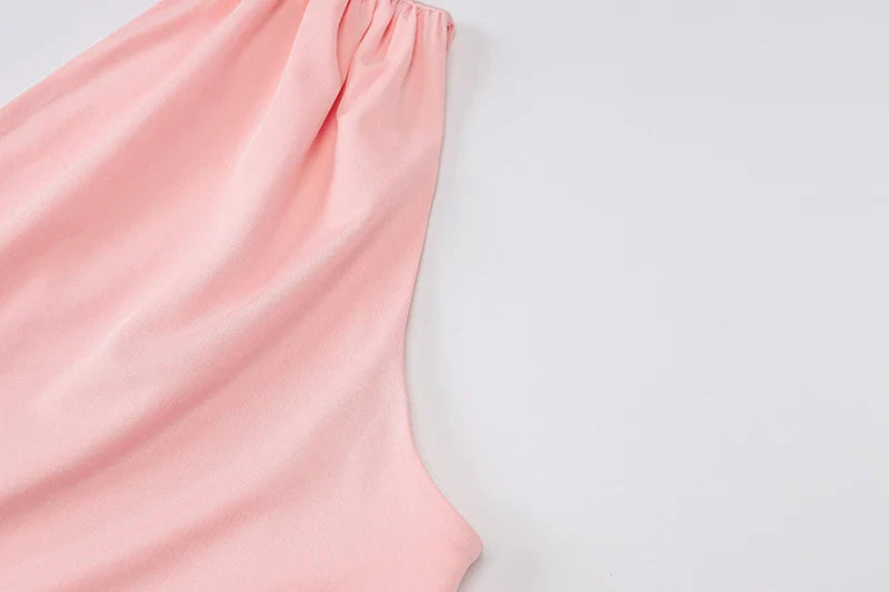 Asymmetrical tank top with tie detail - Nix