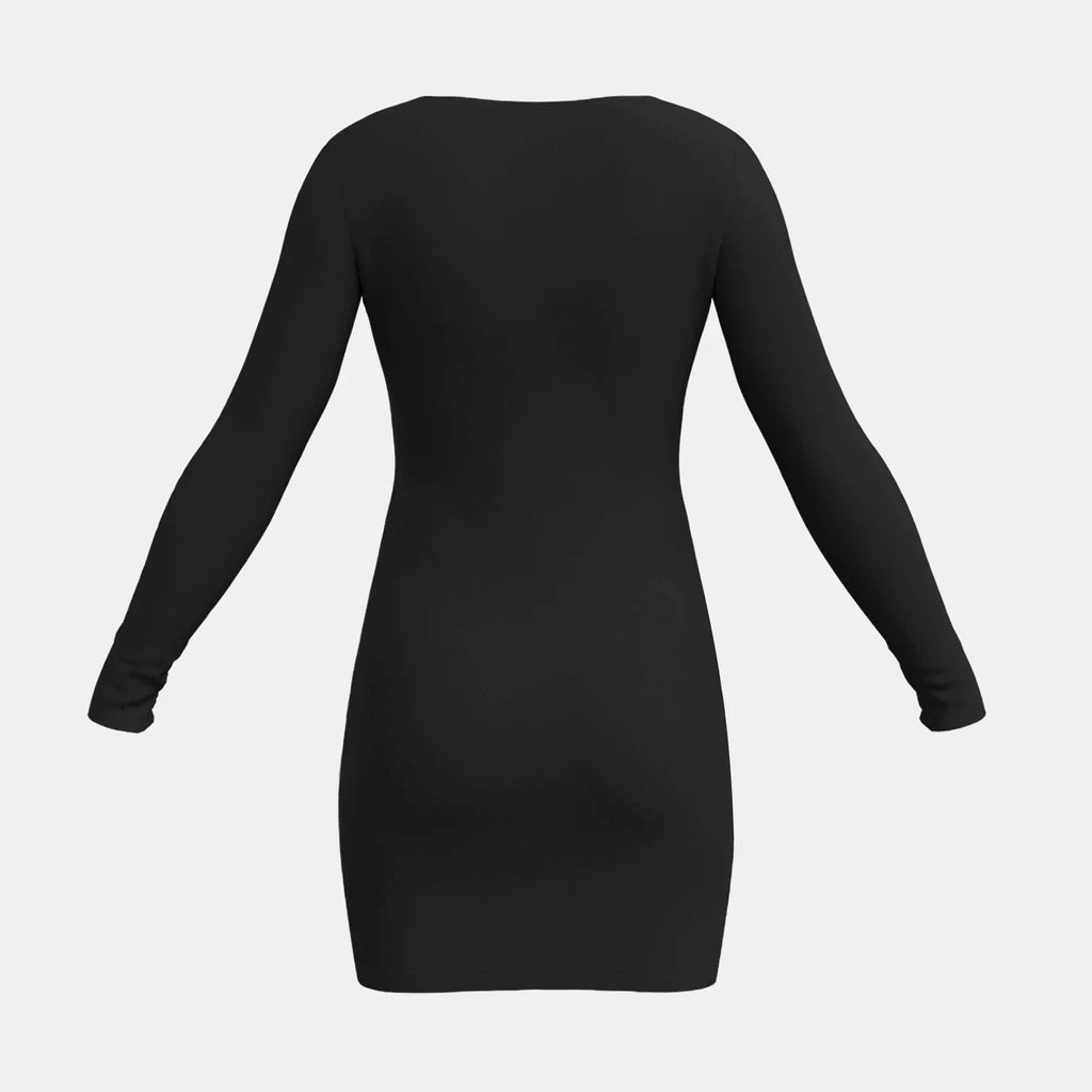 שמלת מיני צמודה אלגנטית בעיטור רשת - Kiana