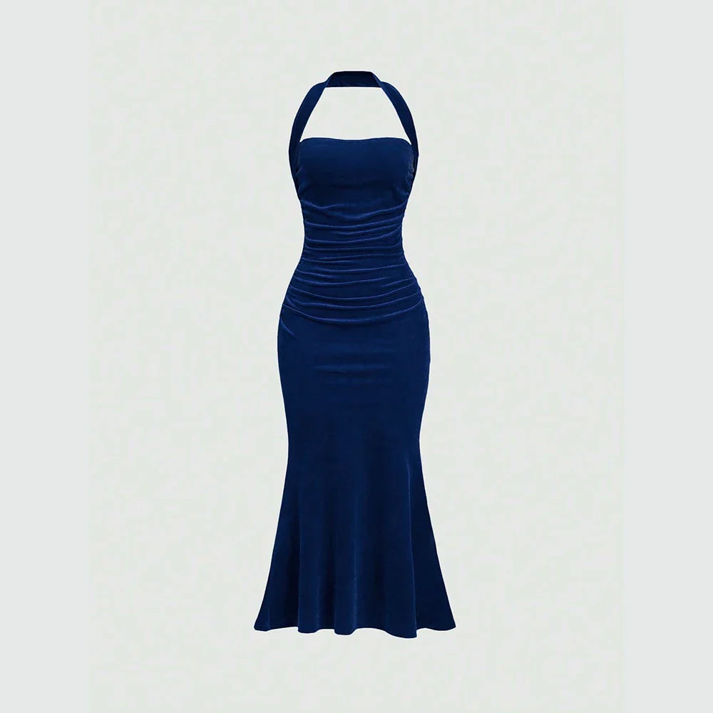 שמלת מקסי קטיפה - Laylani