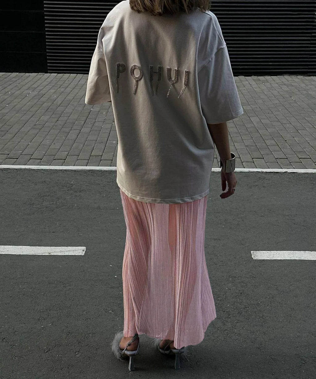 חצאית מקסי שקופה - הודא