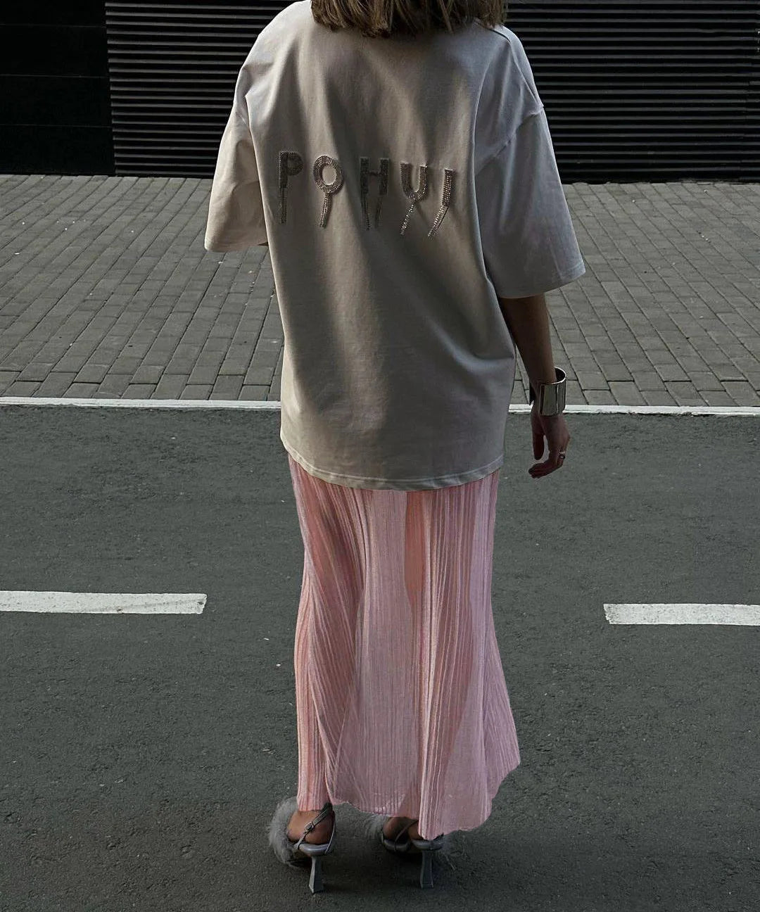 חצאית מקסי שקופה - הודא