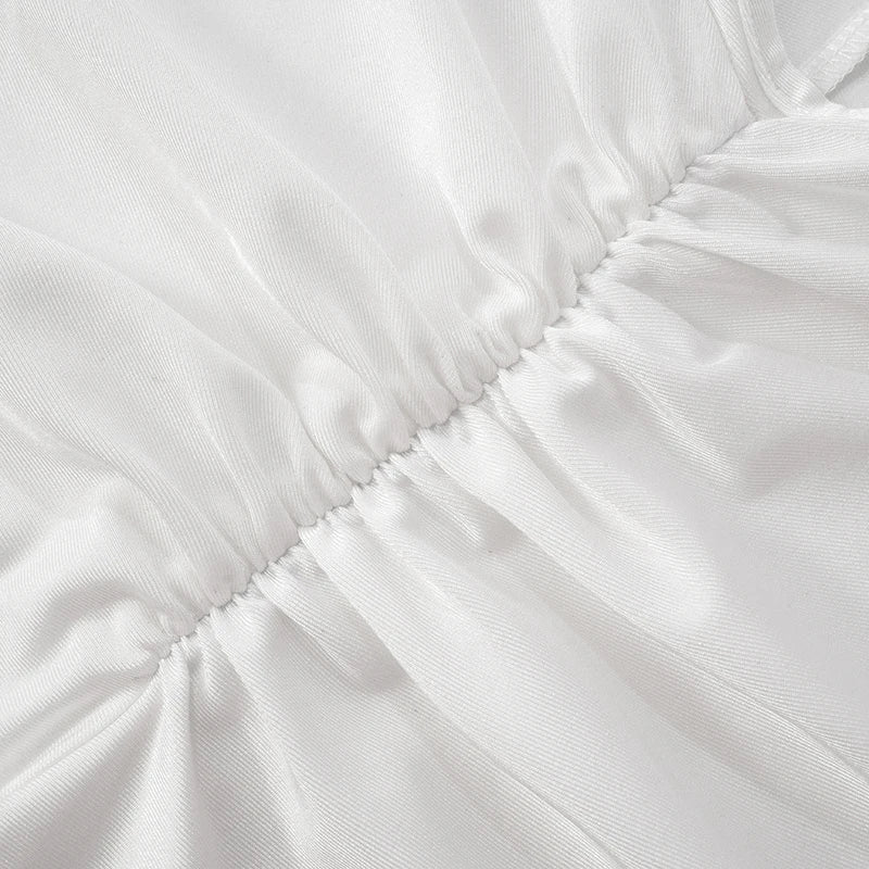 אוברול סטרפלס בד מבריק ומחטב - Lorelai