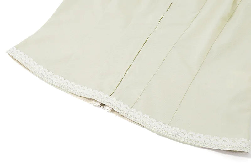 סט שני חלקים מחוך סטרפלס סגירת סיכות וחצאית מיני צמודה - Belen