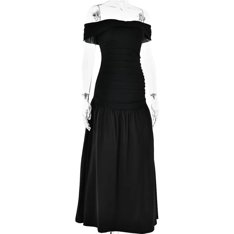 שמלת מקסי כתפיים חשופות - תהילה