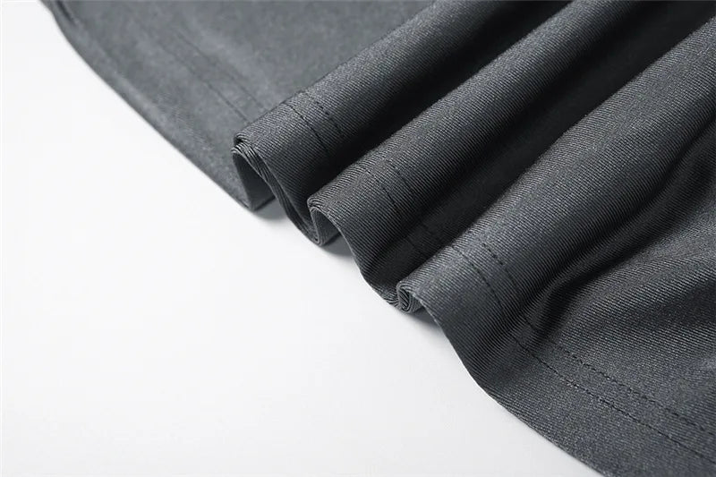 חליפת ערב שני חלקים צמודה מחטבת בד מבריק מכנס צמוד וחולצת כתף חשופה - קימברלי