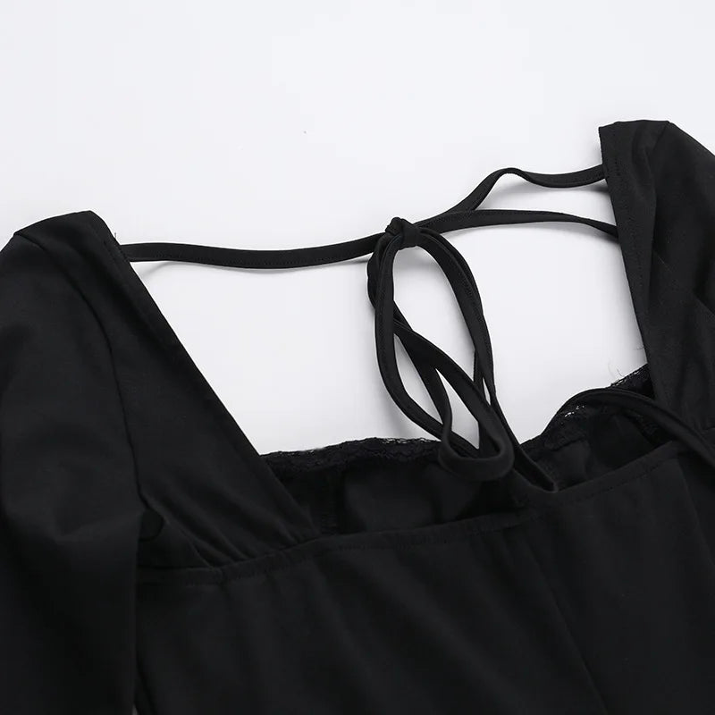 שמלת מקסי בעיטור תחרה - מוראלה