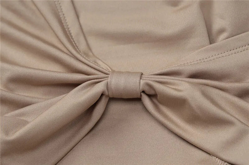 שמלת מקסי בעיצוב קיפולים - פסי