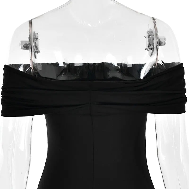 שמלת מקסי כתפיים חשופות - ג'ודי