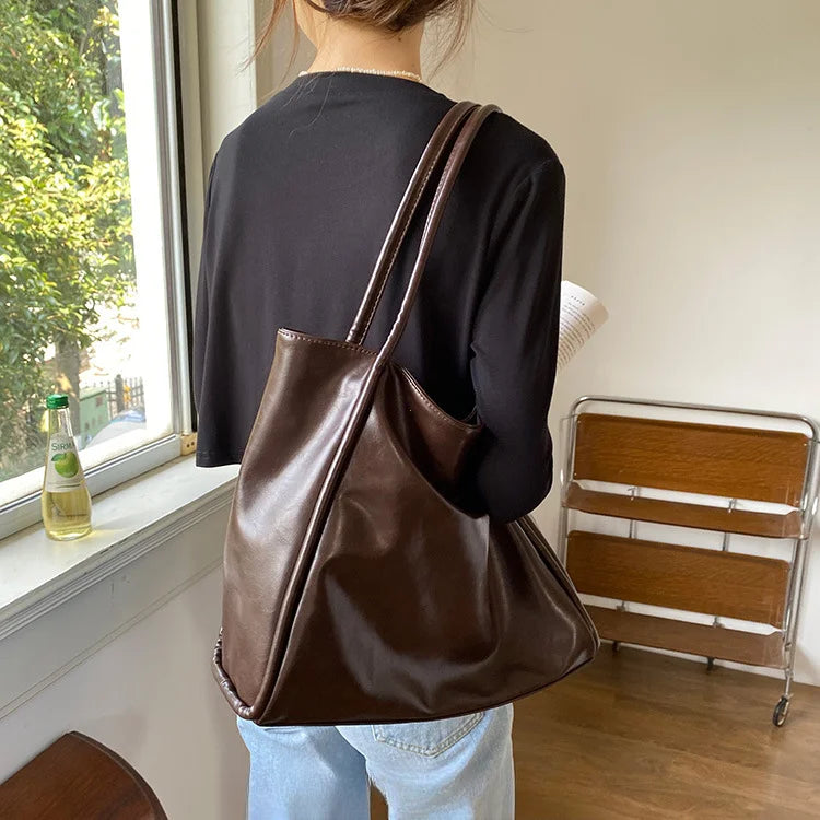 Faux leather crossbody bag