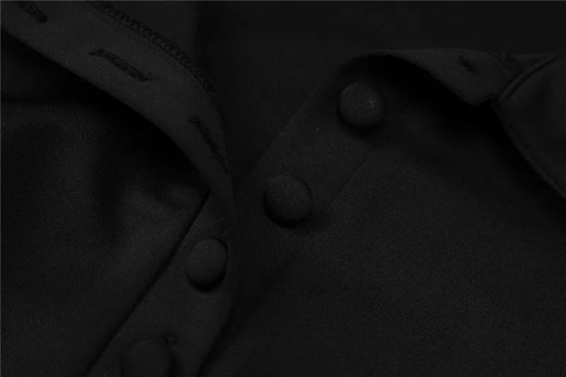 שמלת מיני מחויטת צווארון פולו - PATRISIA