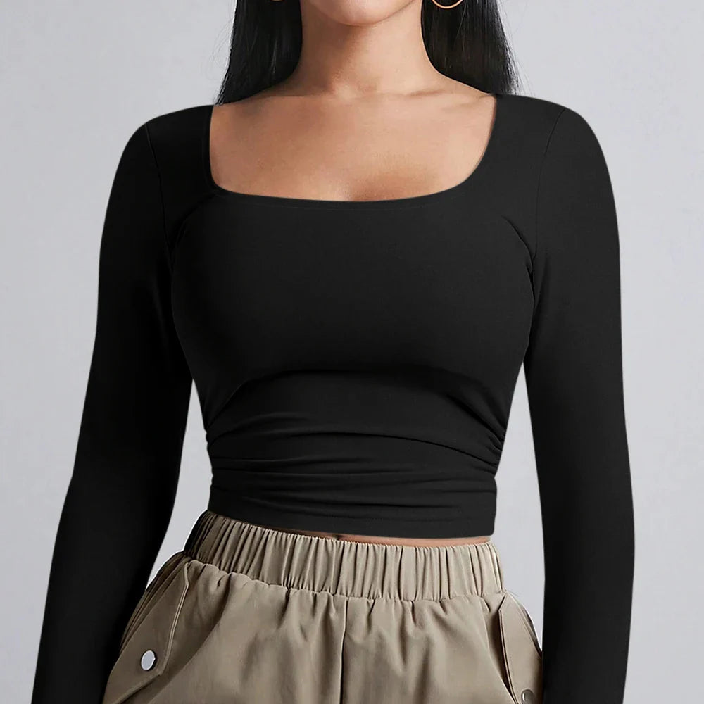 חולצת בייסיק בד מחטב - נלי