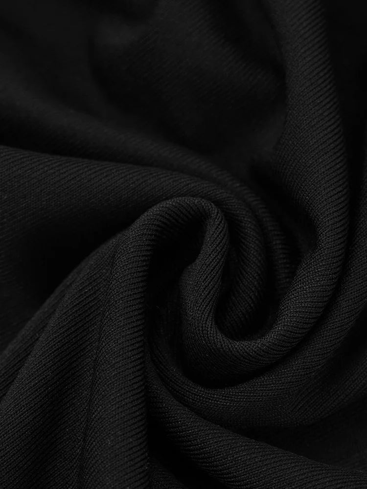 שמלת מקסי סטרפלס בעיטור שיפון וכיווצים - חסמין