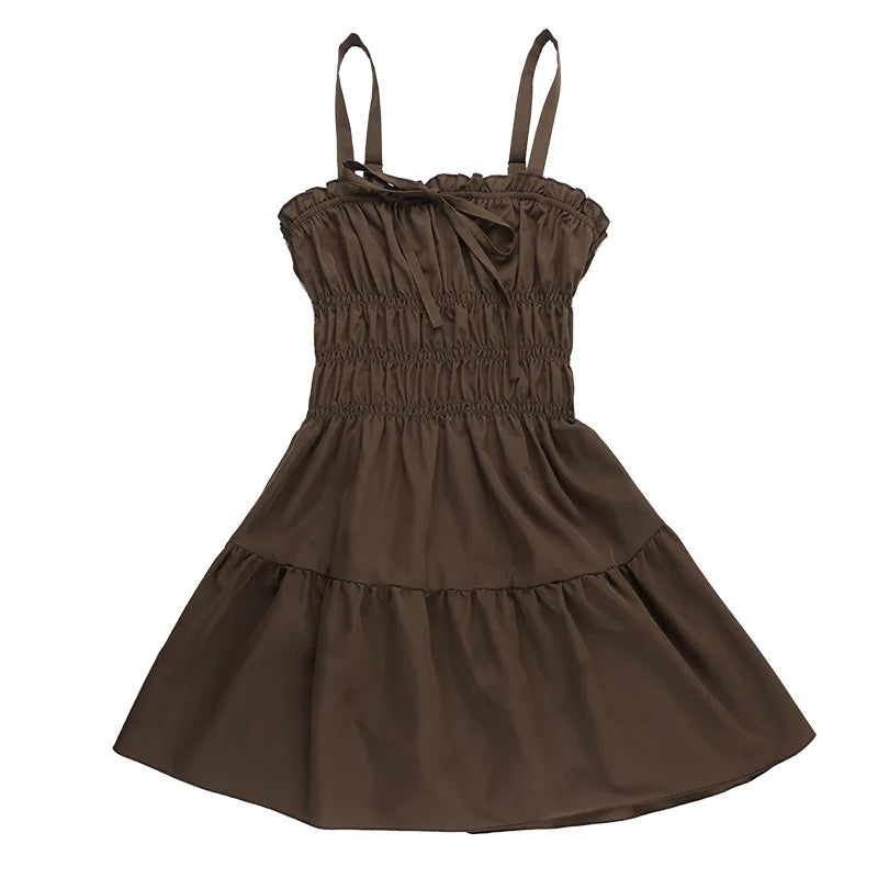 שמלת מיני מלמלה בגזרת A סטייל כפרי - טירן