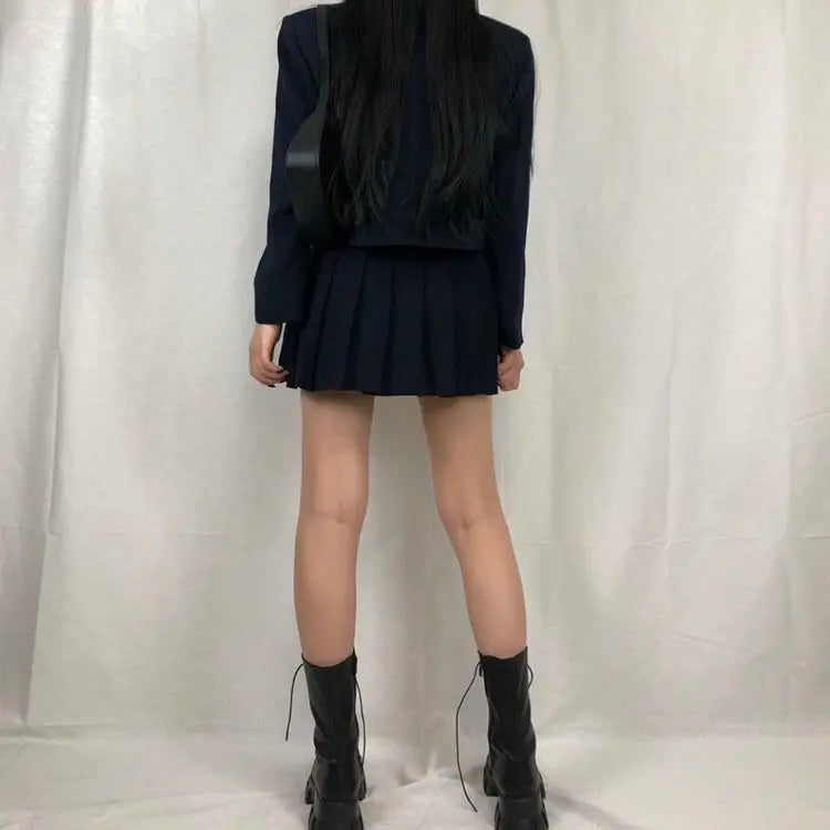 מגפי גשם דמוי עור בעיצוב שרוכים - מרטין