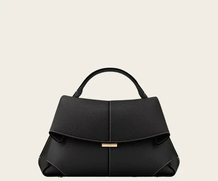 Leather bag with classic design